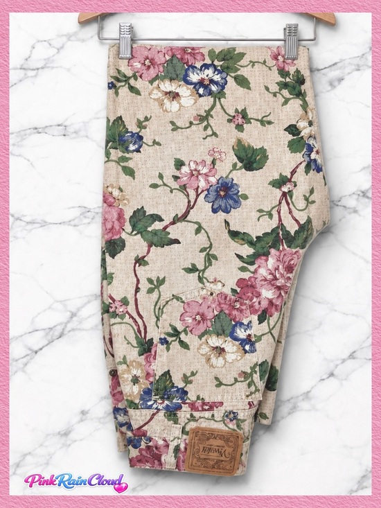 Vivaldi Denim - Vivaldi 80s Floral High Rise Jeans Women’s Size 4 Made in USA